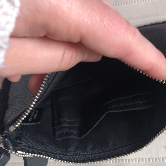 Adorable Sherpa lined Coach wristlet - Picture 4 of 4